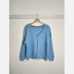 Cardigan m/knap - lysbl�