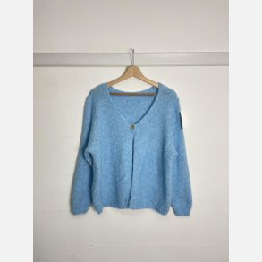 Cardigan m/knap - lysbl�