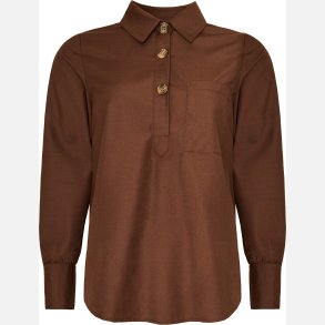 Cecilie bluse - brun