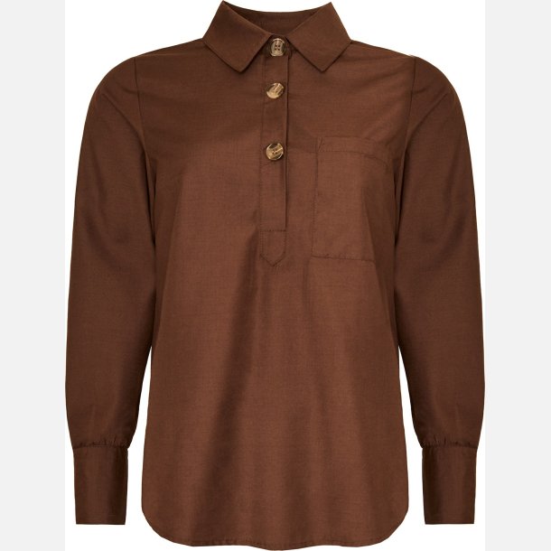 Cecilie bluse - brun