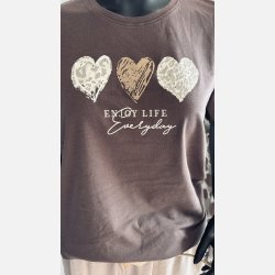 Krista t shirt  - brun