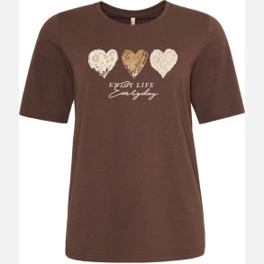 Krista t shirt  - brun