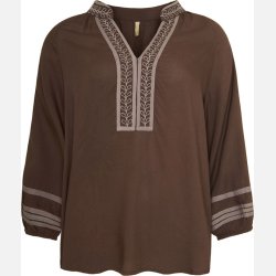 Dolly bluse -brun