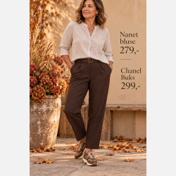 Chanet strib buks -brun