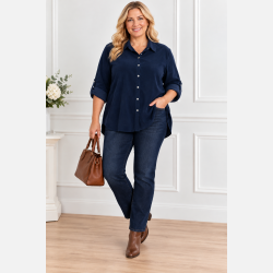 Fl�jls storskjorte - navy