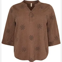Ella bluse -brun