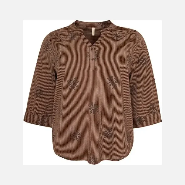 Ella bluse -brun