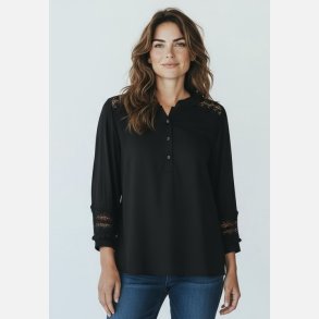 Agnes bluse - sort