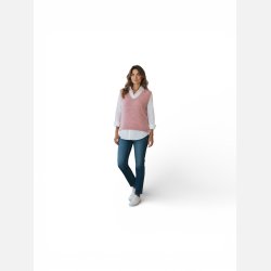 Strik vest - pink