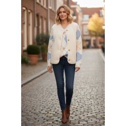 Billa teddy vest - off white