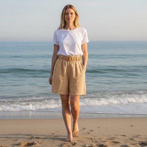 Saga shorts - camel