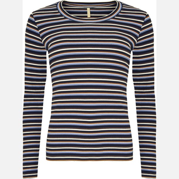 Sisa bluse - navy/off/brun/sort