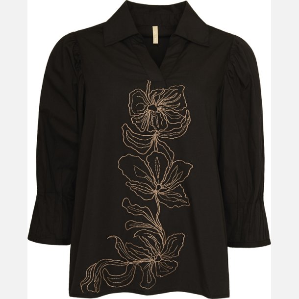 Sol bluse - sort