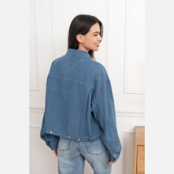 Denim skjortejakke